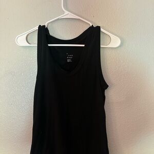 A New Day Black Fitted Sleeveless Tank Top